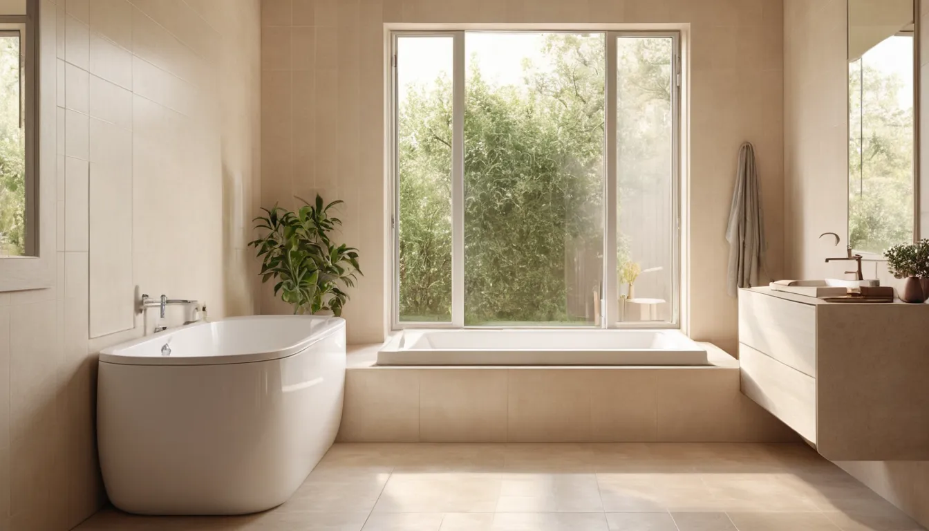 A smiling homeowner looking at a bright, accessible bathroom with a walk-in tub in Plano